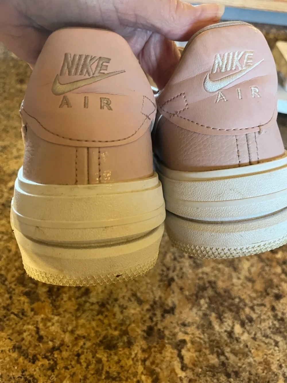 Nike Air Force 1 Low‎ Blush Pink Leather Sneakers